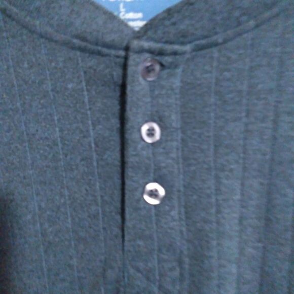 Forum Gray/Blue Ribbed Sweater Shirt Size Large - Picture 5 of 7